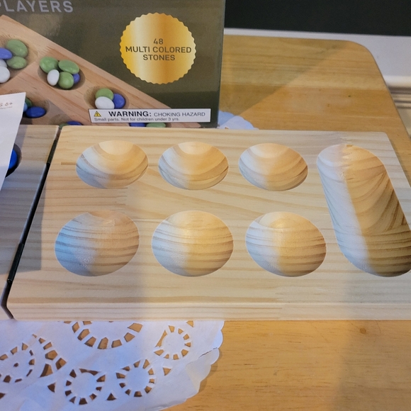 Mancala Wooden Classic Game - Picture 4 of 8